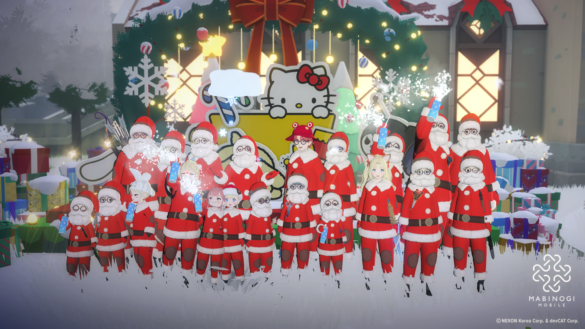 메리크리스마스 키티콜라보와 함께